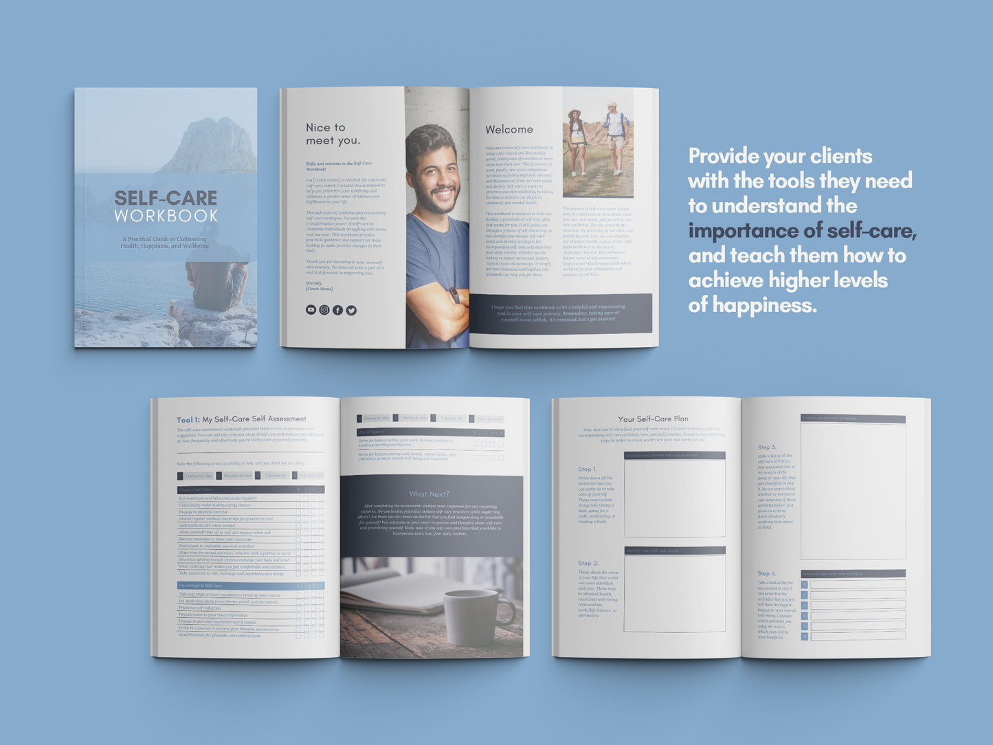 Self-Care Workbook (Denim)