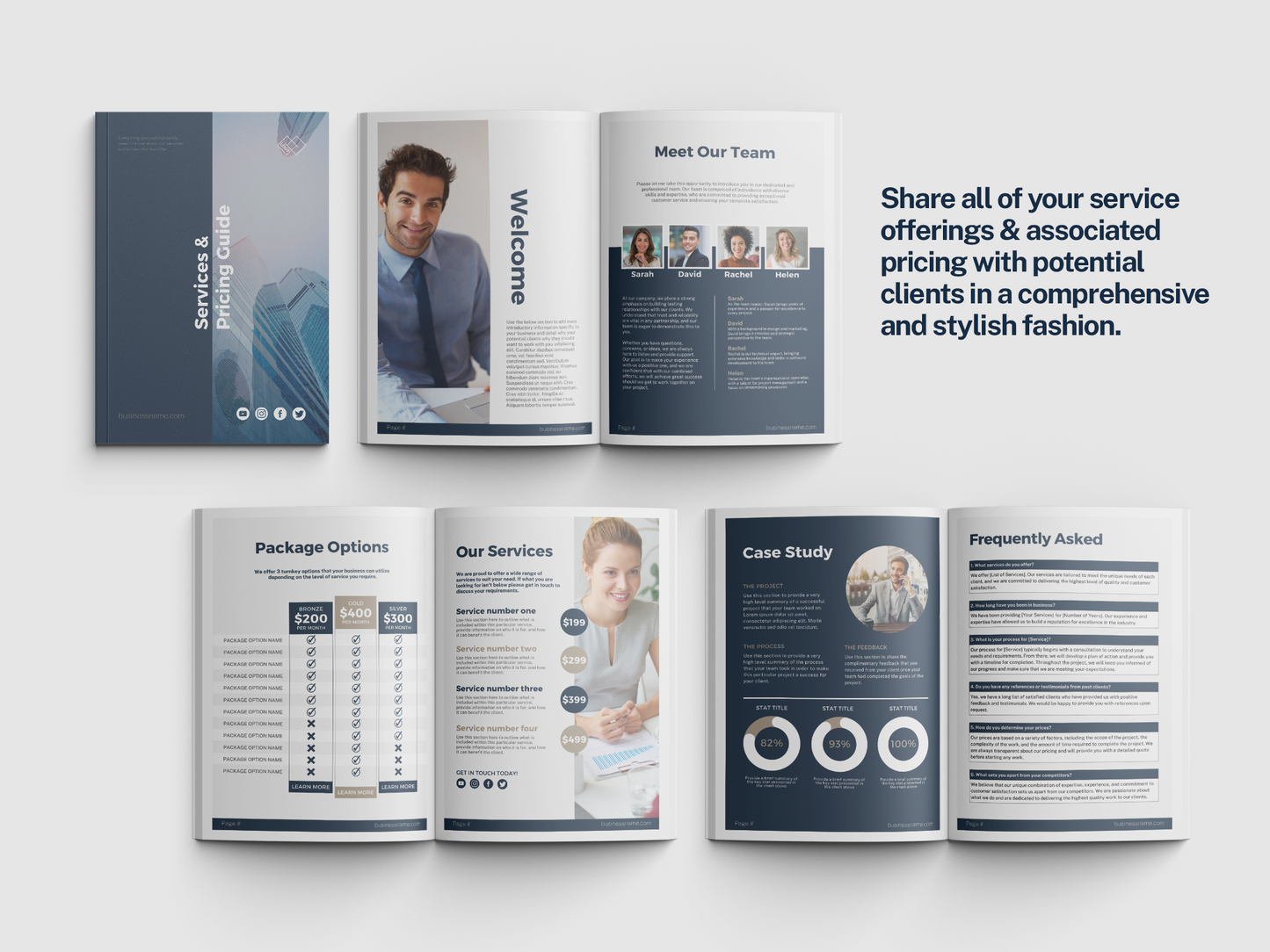 Services and Pricing Guide Template (Steel)