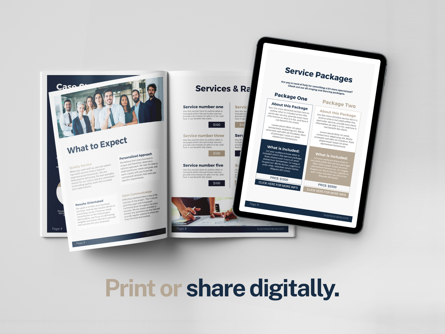 Services and Pricing Guide Template (Steel)