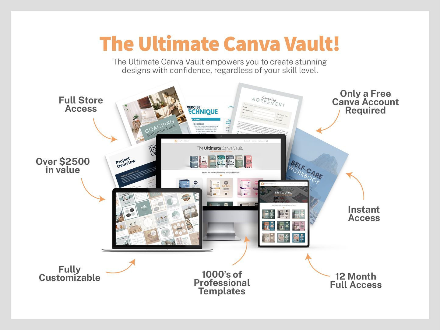 The Canva Template Vault, Canva Template Membership, Templates Canva, Canva Pro Templates,Template Canva, Every Template From My Shop
